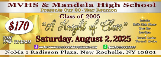 MVHS & Mandela 20 Year Reunion Tickets