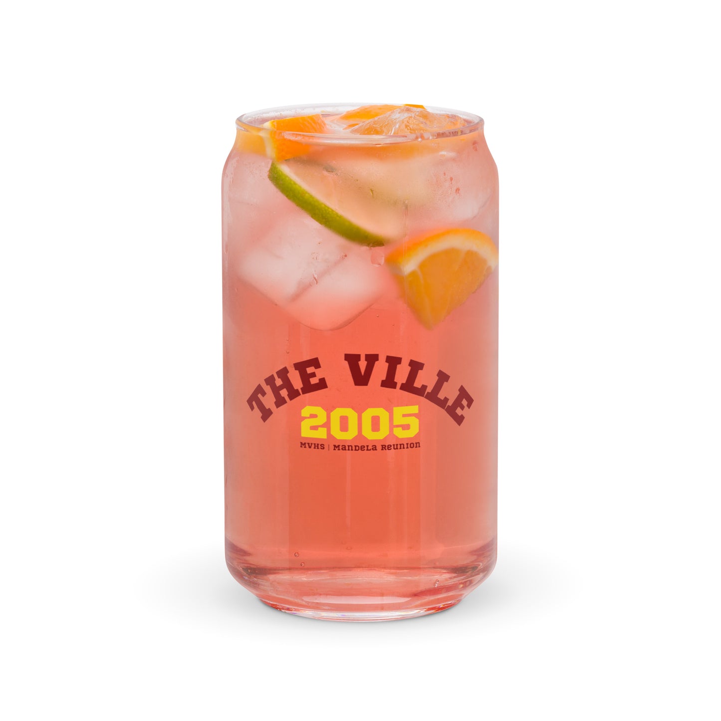 "The Ville" Can-shaped glass