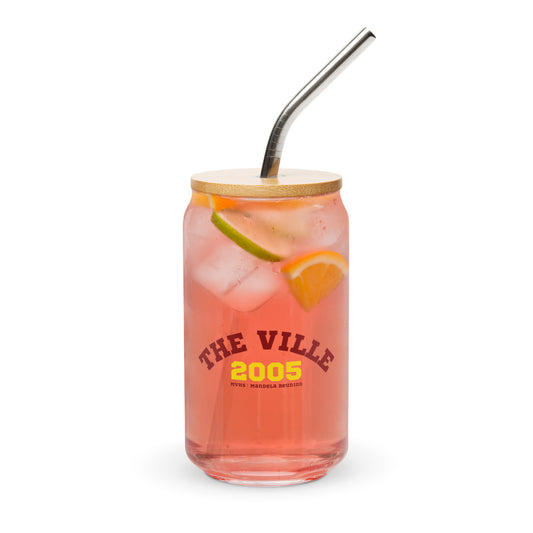 "The Ville" Can-shaped glass